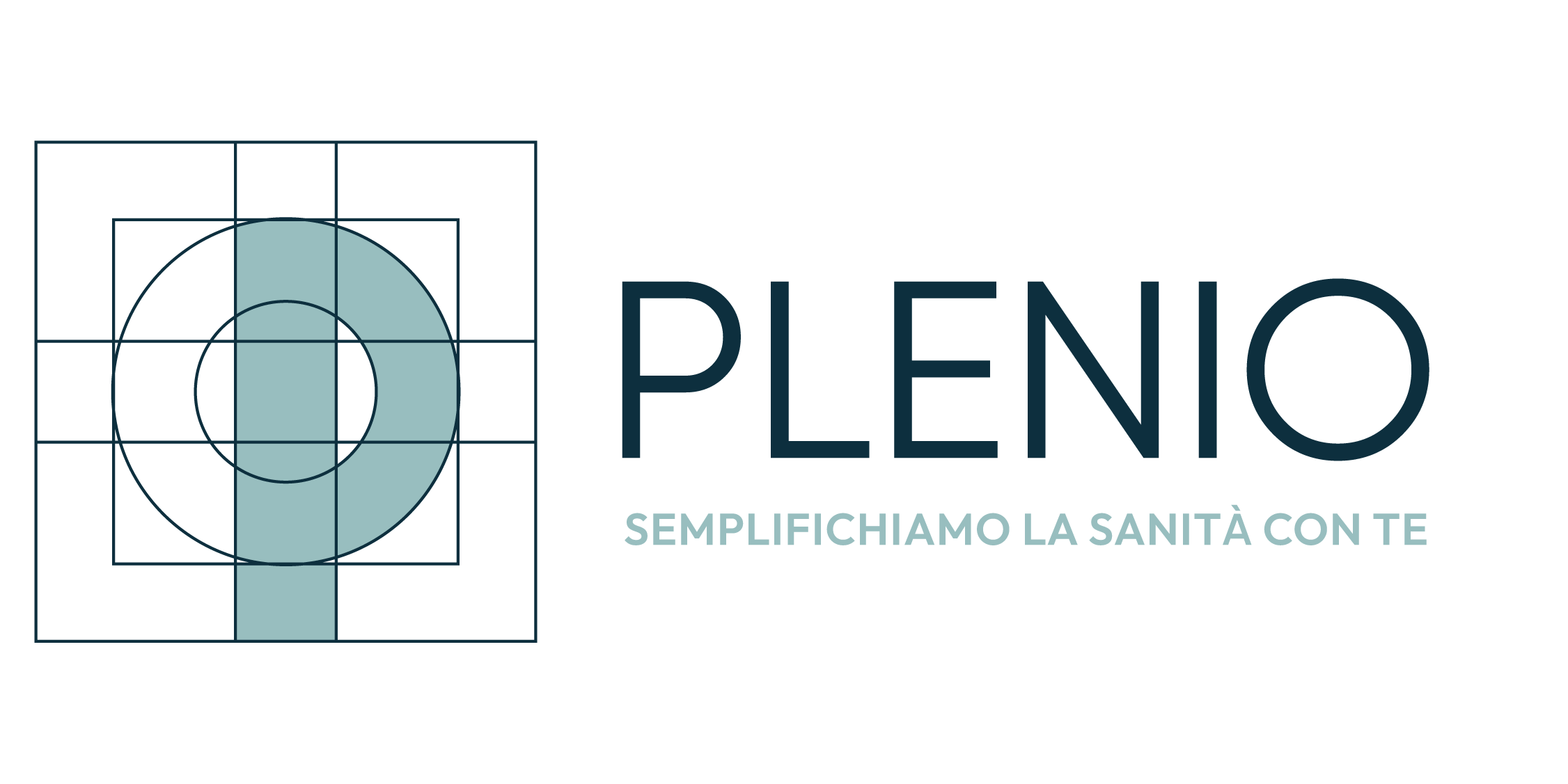 Logo Plenio orizzontale colorato - Marketing Sanitario