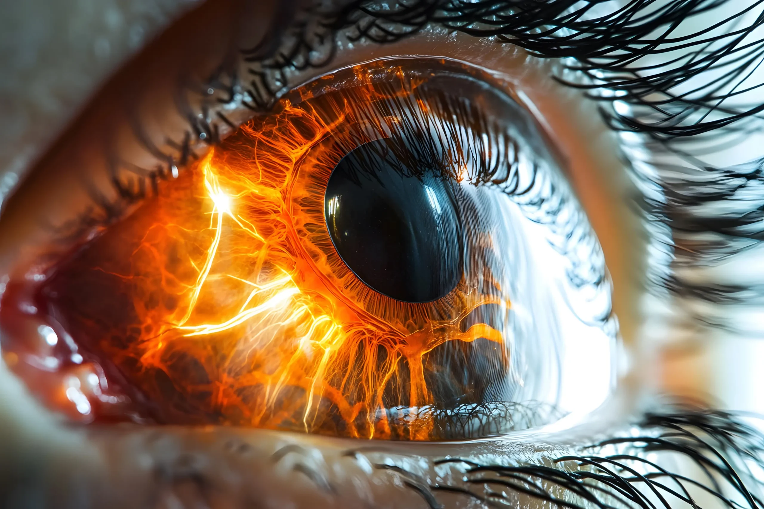 Dettagli di un occhio umano- OCT e Angio OCT - Oculistica Roma Plenio